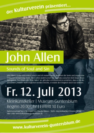 Plakat John Allen 2013